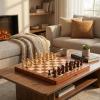 15-Inch Deluxe Chess Set  Foldable Tournament Board with Storage Box & 2 Extra Queens  for Adults, Beginners & Chess Lovers view 2