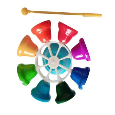 U5GAAALPPQ9 Children Eight-Tone Clock Music Teaching aids Montessori O Percussion Instruments Kindergarten Music Learning Equipment handbell