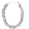ZYIBPMSJKQCFK Metal Thick Necklace Minimalist Collarbone Chain,silvery,45+7cm view 1