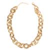 ZYIBPMSJKQCFK Metal Thick Necklace Minimalist Collarbone Chain,silvery,45+7cm view 2