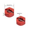 8pcs/Set Aluminum 12mm Wheel Hex Hubs Drive Adapter 5mm Thickness with 2x10mm pins for Redcat Axial HSP WLtoys Himoto Truck Model Car Upgrade Parts(Red) view 2