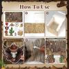 15 Pcs Western Cowboy Party Decorations Rustic Wooden House Barn Backdrop Wild West Hay Bales Boxes Trunk or Treat Car Decor for Halloween Farm Fall Harvest Thanksgiving Rodeo Birthday Party Supplies view 4