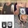 ORIGACH 4 Pcs Police Pretend Role Play Accessories Set - 2 Styles, Gold & Silver Cop Badges for Dress Up Halloween Costumes Accessories Gifts Treats Party Favors Supplies view 2