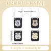 ORIGACH 4 Pcs Police Pretend Role Play Accessories Set - 2 Styles, Gold & Silver Cop Badges for Dress Up Halloween Costumes Accessories Gifts Treats Party Favors Supplies view 3