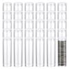 Vestamore 30-Pack Clear Plastic Coin Tubes, Screw Lid Coin Holders For Quarter And Penny Storage, Coin Containers Set view 2