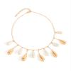 ZYIBPMSJKQCFK Vintage Round Water Droplet Pendant Collarbone Chain,golden 1,39+6.5cm view 2