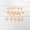 ZYIBPMSJKQCFK Vintage Round Water Droplet Pendant Collarbone Chain,golden 1,39+6.5cm view 4