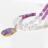 5cm Vintage Pearl Necklace Women'S Versatile Accessory,Purple,41+6.5cm view 2