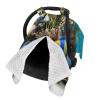 3D Ocean Fish Baby Car Seat Canopy Cover, Multi Use Breathable Nursing Breastfeeding Covers for Mom Soft Stroller Sun Shade Newborn Shower Gift view 2