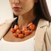 Bohemian Multi-Layer Resin Vintage Necklace,Purple,43+8CM view 3