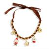 ZYIBPMSJKQCFK Christmas Santa Claus Pendant Necklace,brown,88cm view 1