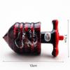 Red Light Up Music Spinning Tops, Funny Birthday Party Favors, Goodie Bag Fillers, Stocking Stuffers Spinning Tops, Decorations view 2