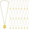 24 Pcs Gold Dollar Sign Necklace with Dollar Sign Fake Money Chain Necklace for Hip Hop Men Women 80s 90s Hip Hop Accessory Halloween Christmas Party Dress Up view 1