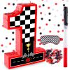 16 Inch Number 1 Race Car Pinata with 16 Inch Piata Stick Blindfold Confetti for Boy Girl Kids 1st Birthday Party Decorations(1st) view 1