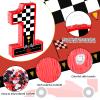 16 Inch Number 1 Race Car Pinata with 16 Inch Piata Stick Blindfold Confetti for Boy Girl Kids 1st Birthday Party Decorations(1st) view 3