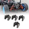RC Link Mount Brass Stable Proof Upgrade Parts for Axial SCX10 II AR44 Axles 1/10 Scale 4Pcs Black Set with Fixing Screws view 2
