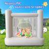 Dream Castle Mini Bounce House,Electric Pump Toddler Bounce House for Kids 3-6 Kid,Indoor or Outdoor Playhouse,Bouncy Castle Commercial PVC Materials55 * 55inch view 2
