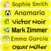 200 Personalized Name Stickers for Children. Adhesive Labels for School, Kindergarten, Books, Toys, and Tupperware. Waterproof Labels Measuring 2.3 x 0.4 in view 1