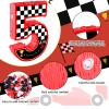 16 Inch Number 5 Race Car Pinata with 16 Inch Piata Stick Blindfold Confetti for Boy Girl Kids 5th Birthday Party Decorations(5th) view 3