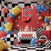 16 Inch Number 5 Race Car Pinata with 16 Inch Piata Stick Blindfold Confetti for Boy Girl Kids 5th Birthday Party Decorations(5th) view 4