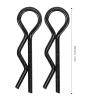 Rc Body Clips Pins, 20PCS 7mm Rc Car Body Shell Pin Shell R Clips Car (Black) view 2