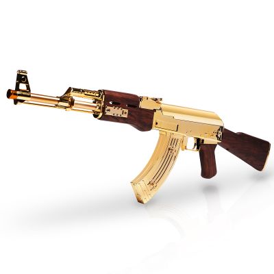 QicoociQ Modified Automatic Electric Gel Ball Blaster Golden Color Extended 65.6+ Foot Range, 7.4V Powerful