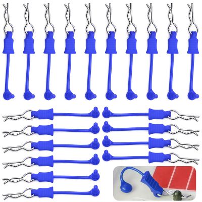 20Pcs RC Body Clips W/Pull Tabs R Pins Universal Shell Replacement Parts for 1/7 1/8 TRAXXAS ARRMA Axial Losi Redcat HPI Exceed Rc Car Crawler Truck Buggy Drone (Blue)