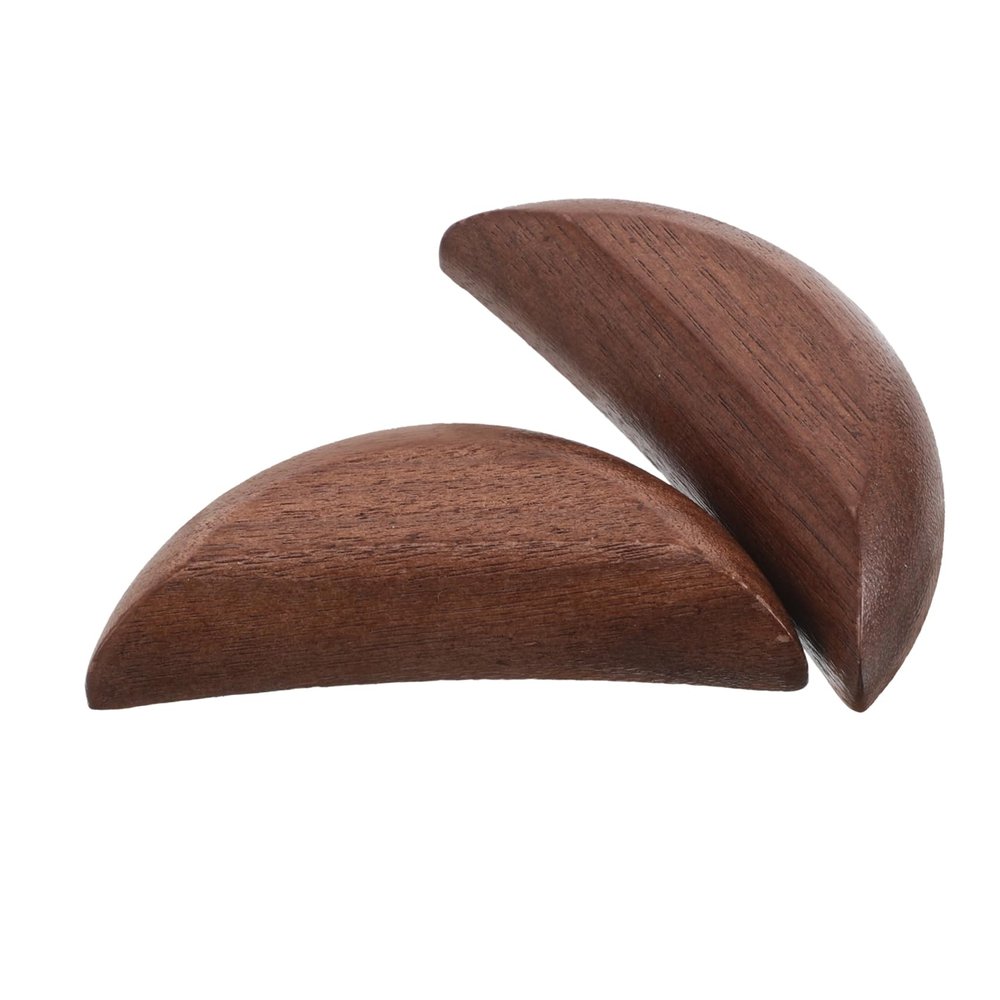 DOITOOL Unique Divination Tool Cups Wood Fortune Telling Cups Chinese Divination Grail Pair for Decor