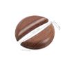 DOITOOL Unique Divination Tool Cups Wood Fortune Telling Cups Chinese Divination Grail Pair for Decor view 2
