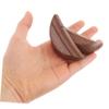 DOITOOL Unique Divination Tool Cups Wood Fortune Telling Cups Chinese Divination Grail Pair for Decor view 4