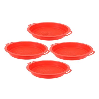Toddmomy 4PCS Plastic Sand Sifter Colorful Beach Shell Sieve for Exploring Digging and Sorting Beach for and Sandbox Fun