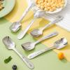 SEELLODGE Silverware Flatware Cutlery Set, 2/8/12/16/20/24 Piece 304 Stainless Steel Spoons & Forks Set, Flat-head Soup Spoons, Creative Cartoon Tableware(Blue,12 Piece set for 6) view 4