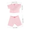 BESPORTBLE 1 Set Adorable Bear Doll Clothes Reusable Dress Up Outfit for Stuffed Bears Angel Costume for Birthdays and Parties view 2