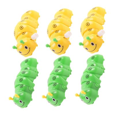 BESPORTBLE 6Pcs Wind Up Caterpillar for Educational Playthings Funny Clockwork Playset for Party Favors and Sensory Play Material
