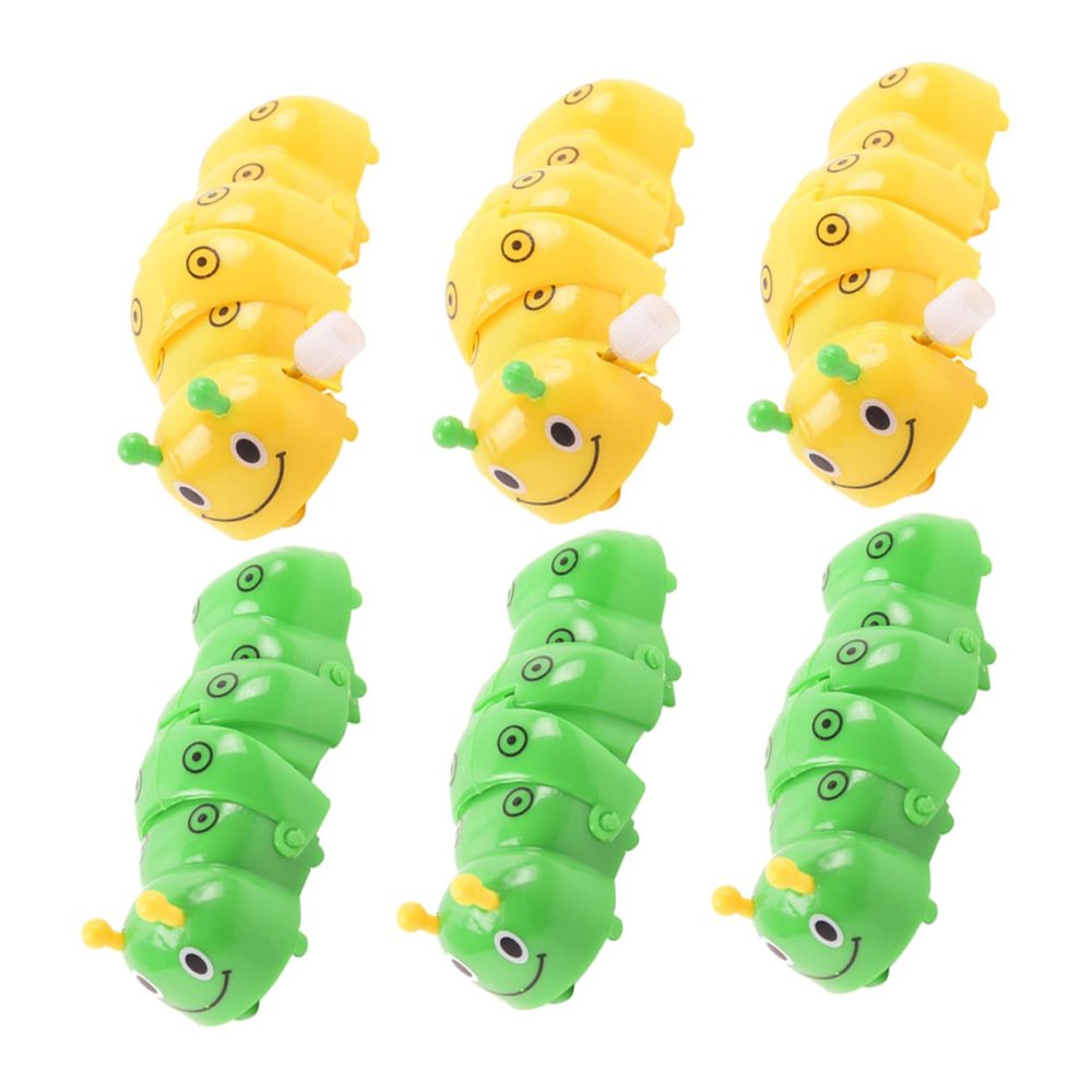 BESPORTBLE 6Pcs Wind Up Caterpillar for Educational Playthings Funny Clockwork Playset for Party Favors and Sensory Play Material