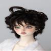 1/3 1/4 1/6 BJD Male Doll Wig Doll Hair Cute Curly Hair Short Hair for Movable Doll Action FigureJointed Doll DIY Toys(Black,1/3) view 1