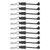 10Pcs RC Body Clips W/Pull Tabs R Pins Universal Shell Replacement Parts for 1/7 1/8 TRAXXAS ARRMA Axial Losi Redcat HPI Exceed Rc Car Crawler Truck Buggy Drone (Black) view 2