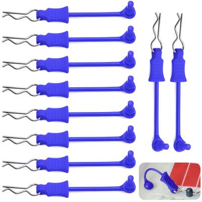 10Pcs RC Body Clips W/Pull Tabs R Pins Universal Shell Replacement Parts for 1/10 1/12 1/14 TRAXXAS ARRMA Axial Losi Redcat HPI Exceed Rc Car Crawler Truck Buggy Drone (Blue)