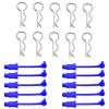 10Pcs RC Body Clips W/Pull Tabs R Pins Universal Shell Replacement Parts for 1/10 1/12 1/14 TRAXXAS ARRMA Axial Losi Redcat HPI Exceed Rc Car Crawler Truck Buggy Drone (Blue) view 3