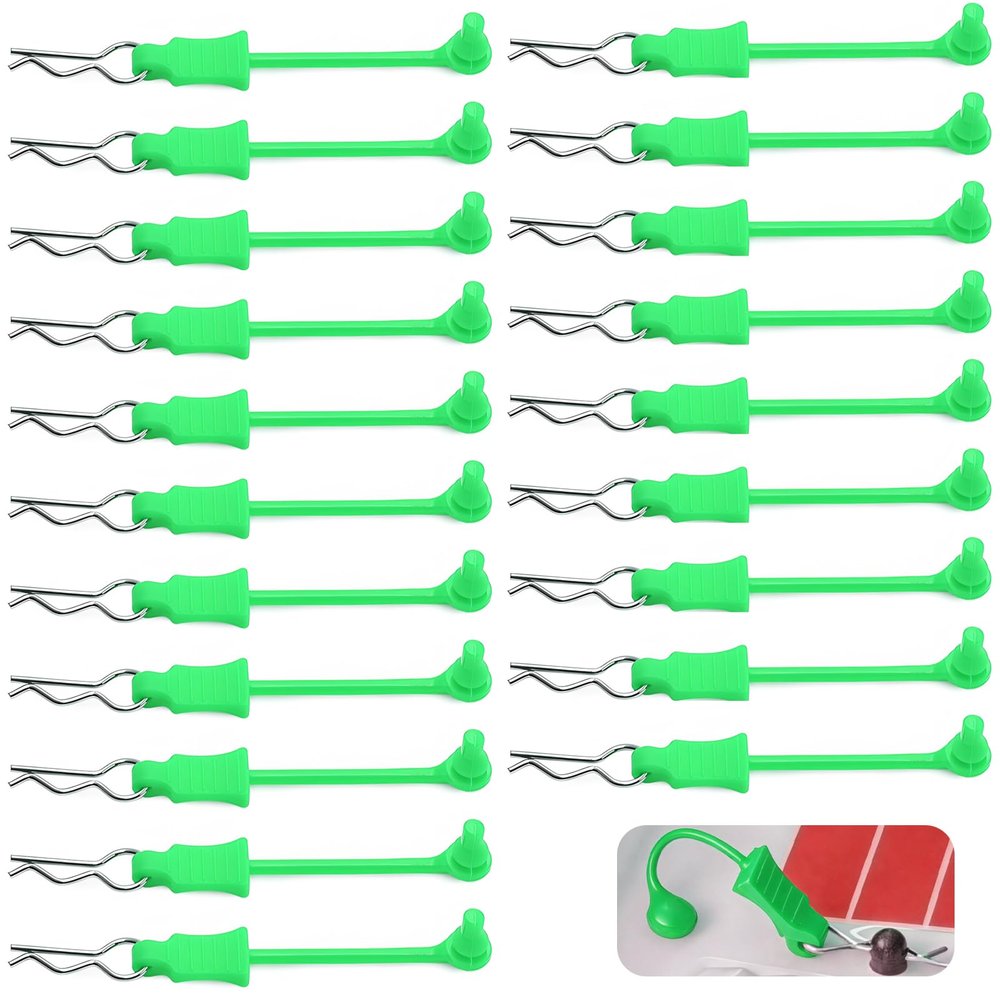 20Pcs RC Body Clips W/Pull Tabs R Pins Universal Shell Replacement Parts for 1/10 1/12 1/14 TRAXXAS ARRMA Axial Losi Redcat HPI Exceed Rc Car Crawler Truck Buggy Drone (Green)