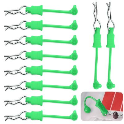 10Pcs RC Body Clips W/Pull Tabs R Pins Universal Shell Replacement Parts for 1/7 1/8 TRAXXAS ARRMA Axial Losi Redcat HPI Exceed Rc Car Crawler Truck Buggy Drone (Green)