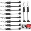 10Pcs RC Body Clips W/Pull Tabs R Pins Universal Shell Replacement Parts for 1/10 1/12 1/14 TRAXXAS ARRMA Axial Losi Redcat HPI Exceed Rc Car Crawler Truck Buggy Drone (Black) view 1
