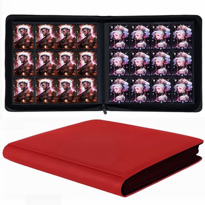 12 Pocket Trading Card Binder, 720 Pockets Ringless PU Cover Card Collection Binder, Double Sided Card Binder Collector Album, Card Folder for MTG, TCG, Sports Cards, Game Cards