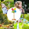 Bubble Machine, Illuminated Toy with Music, Adjustable 3 Speed Mill Bubble Toy Ideal for Outdoor Activities in Beach and Yard view 4