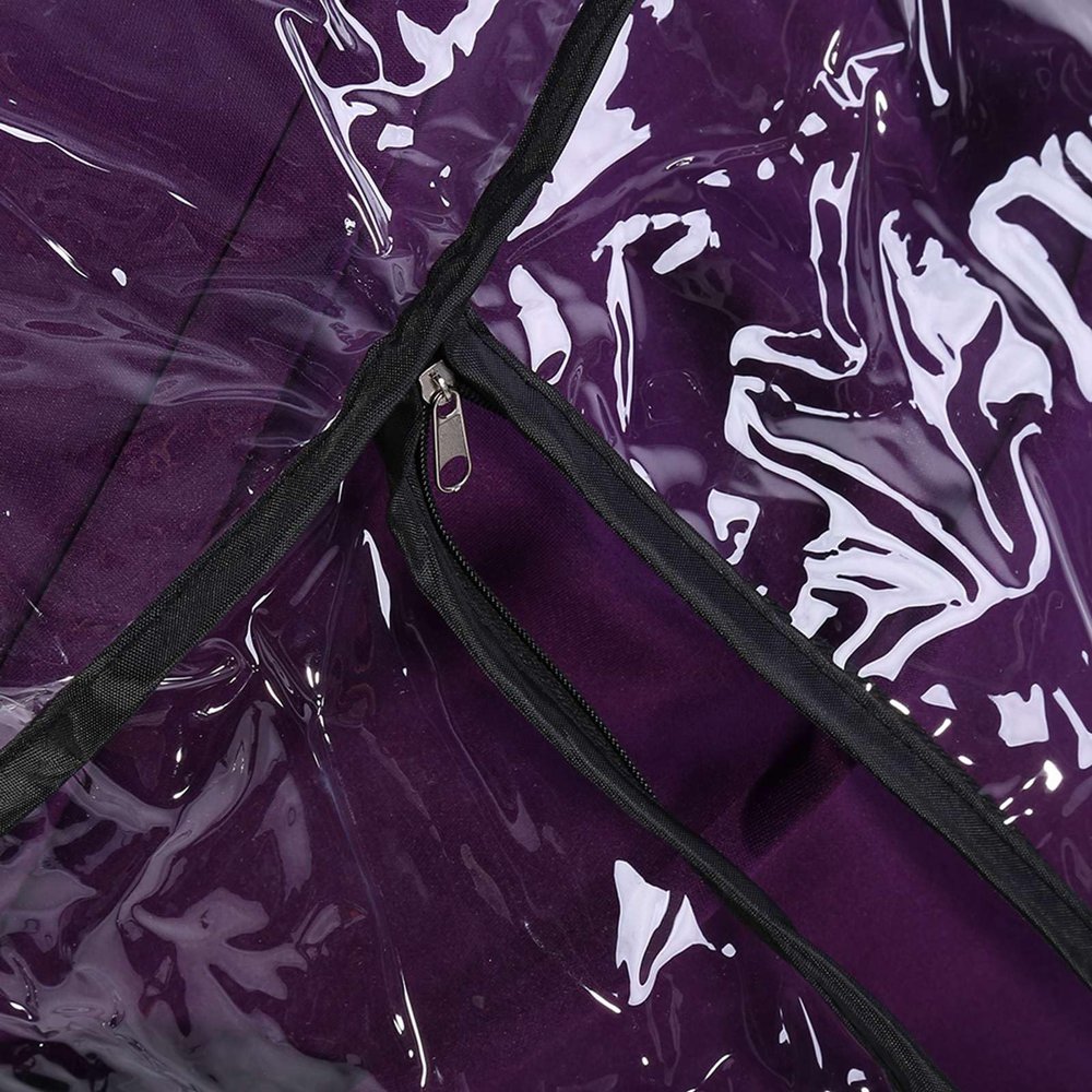 1PC Universal PVC Baby Stroller Rain Cover, Waterproof Dust Wind Pram Accessory, Child Pushchair with Zipper Window