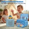Kowenlic Carrying Case Compatible with Little Tikes Story Dream Machine Starter, Carry Bag Compatible with Toniebox Starter Set, Storage Case for Tonie Figures, for Storybook-blue (Bag Only) view 4