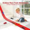 Flexible Race Track for Kids Starter Set - 20FT Flex Race Car Ramp Track, Rolls Up Portable DIY Racetrack Compatible with Hot Wheels & Diecast 1/64th Cars view 2