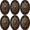 40K Neoprene Objective Marker Set - Chapter Approved 2025 - 7.57" (Demonic Seal) view 1