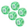 RiToEasysports Mahjong Wind Direction Cube, Small Portable 5pcs Transparent Green Ball Cube for Players and Casual Drinking Games view 2