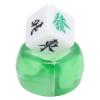 RiToEasysports Mahjong Wind Direction Cube, Small Portable 5pcs Transparent Green Ball Cube for Players and Casual Drinking Games view 3
